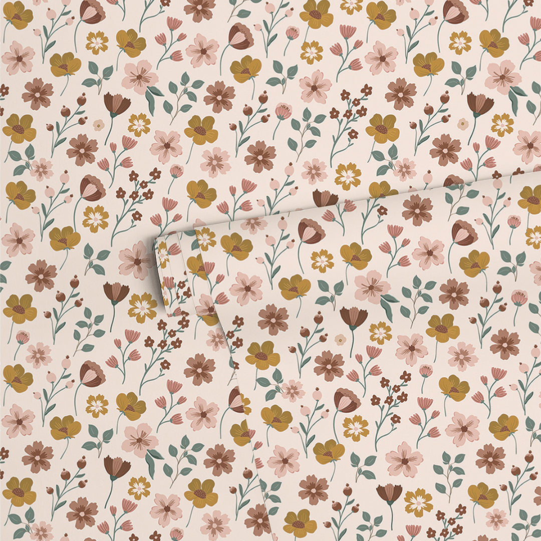 Capucine - Children's Wallpaper - Flowers On Stems