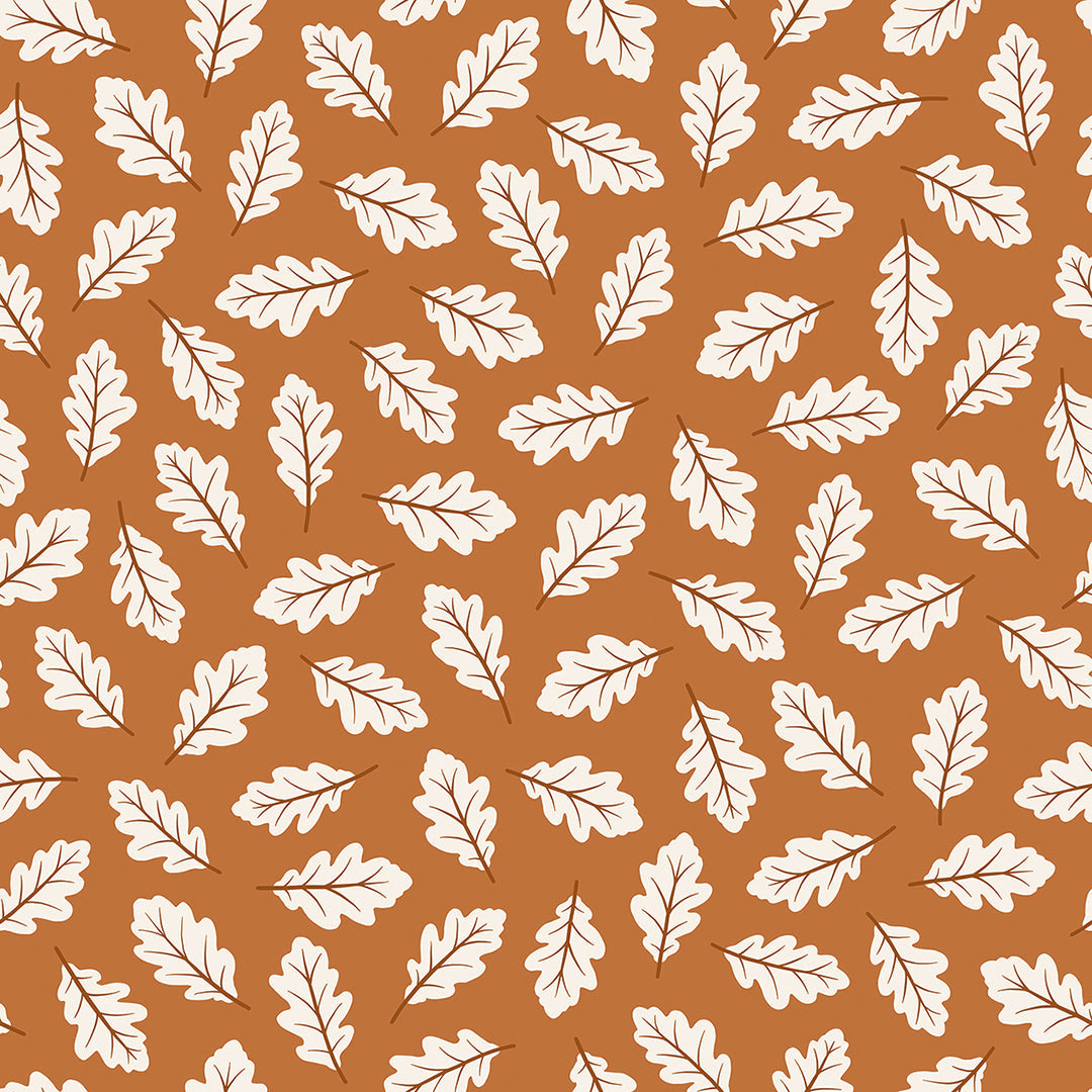 Jöro - Wallpaper Sample, Oak Leaves (camel)