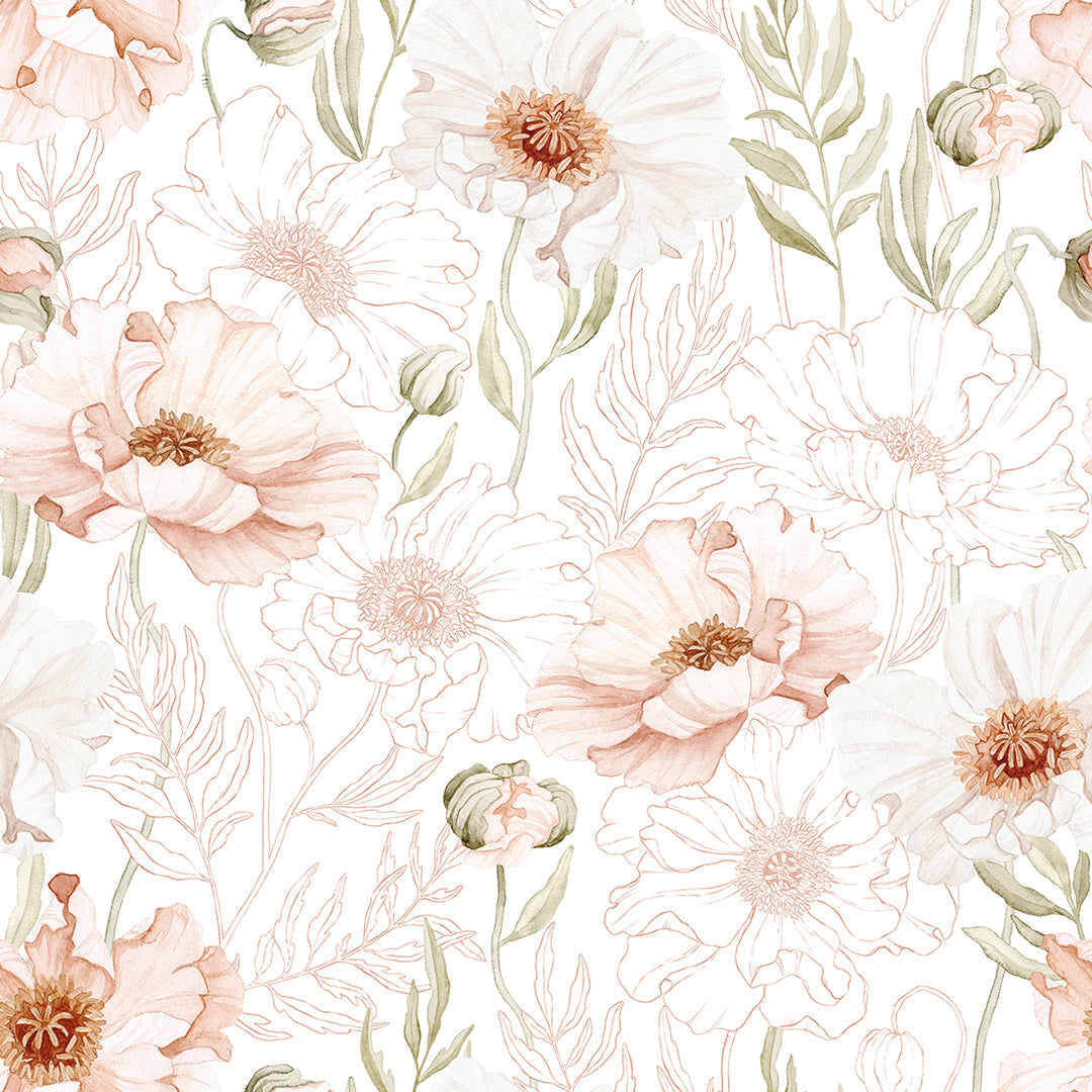 Islandic Poppies - Sample Wallpaper, Pink Poppies