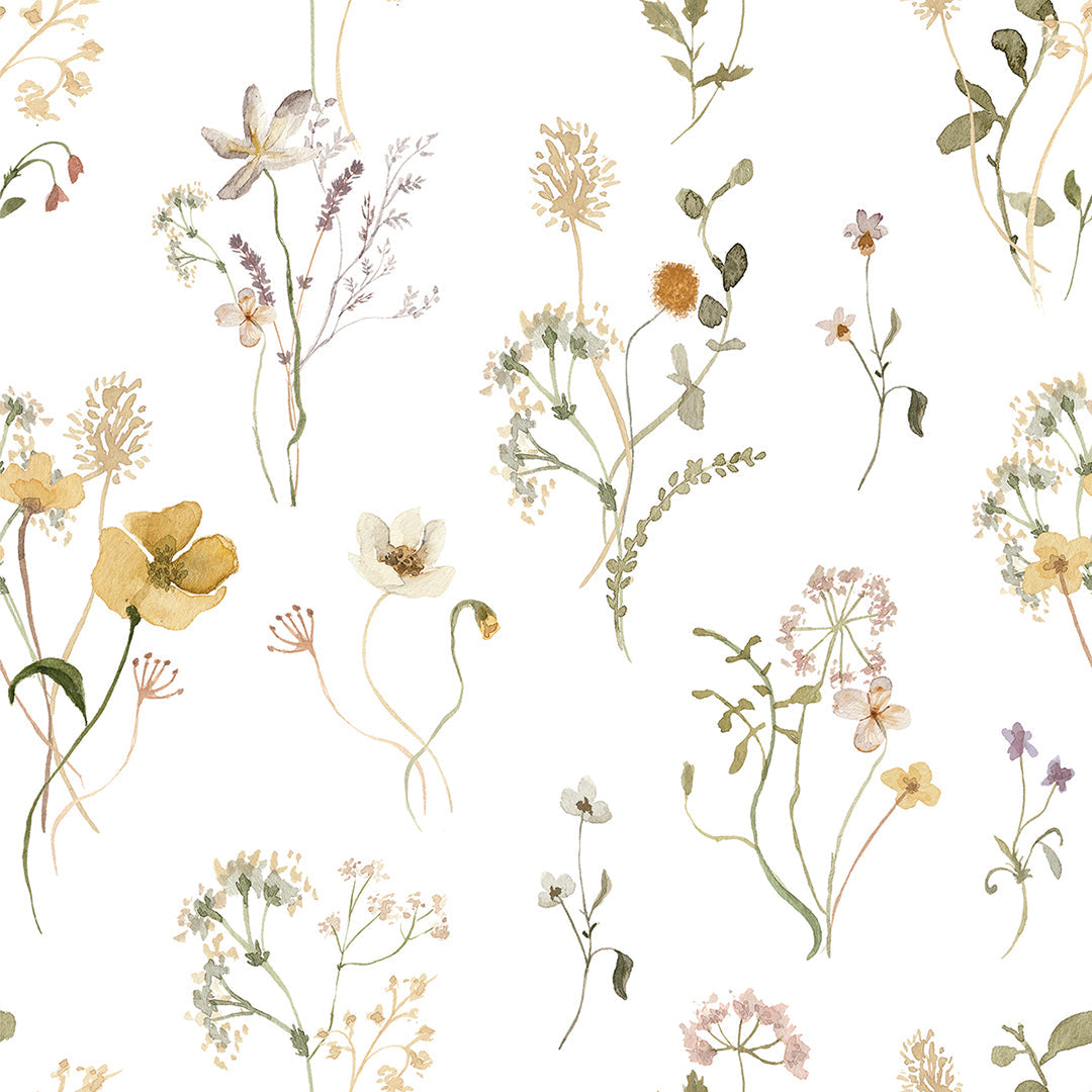 Mademoiselle - Sample Wallpaper, Botanical Flowers