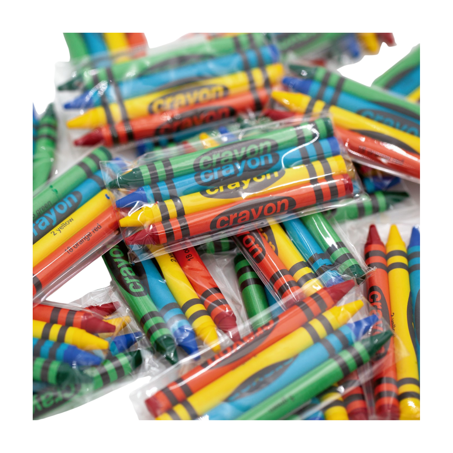 4-color Crayon Sets – 400 Packs (1,600 Crayons),  Bulk, Non-toxic