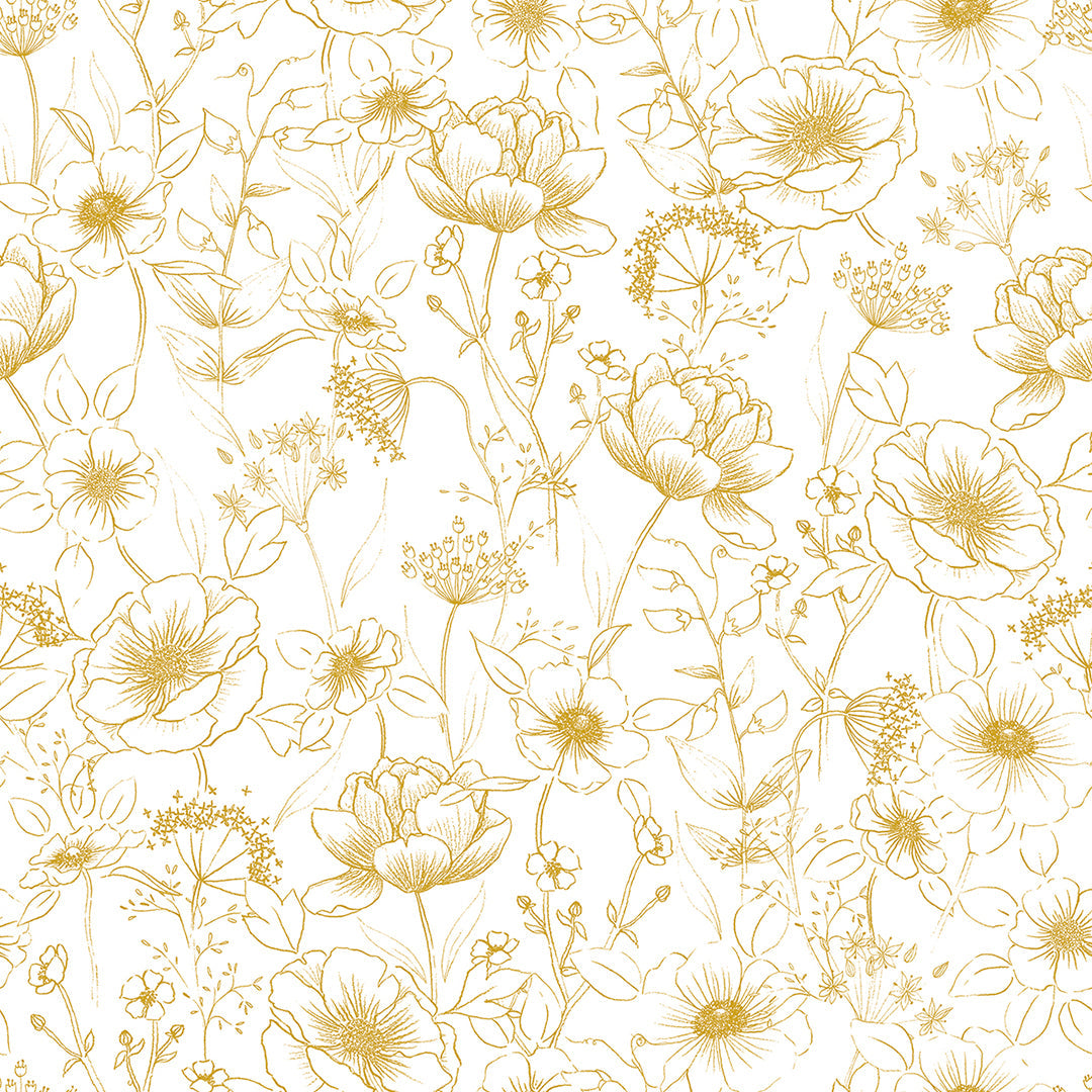 Botany - Sample Wallpaper, Flowers, Botany Gold