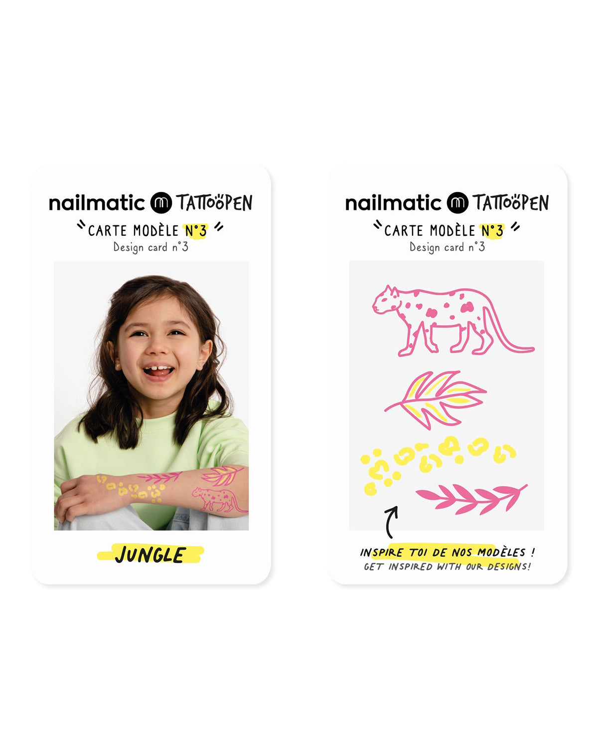 Tattoo Pen Set For Kids Jungle