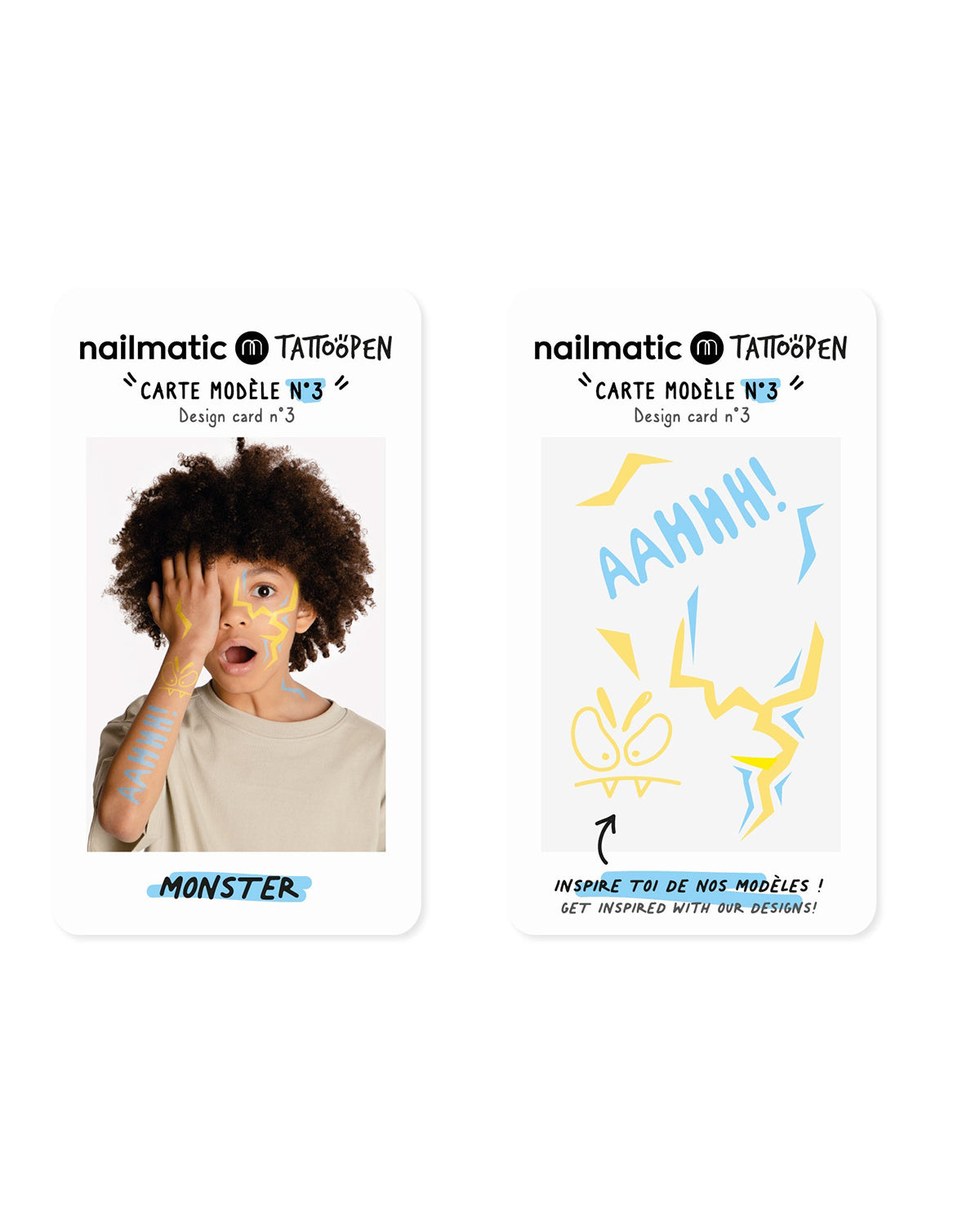 Tattoo Pen Set For Kids Monster