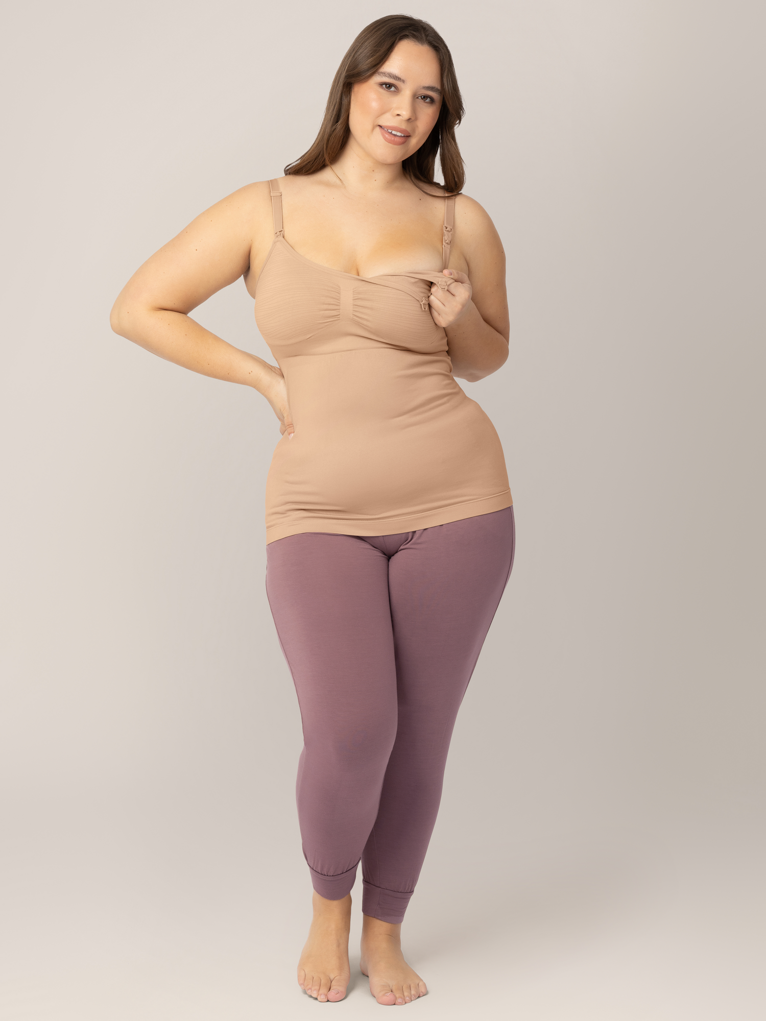 Sublime® Hands-free Pumping & Nursing Tank | Beige