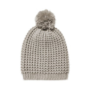 Girls Textured Knit Slouchy Beanie Hat - Warm Fleece Lined (kids Age 5-12 Yr)