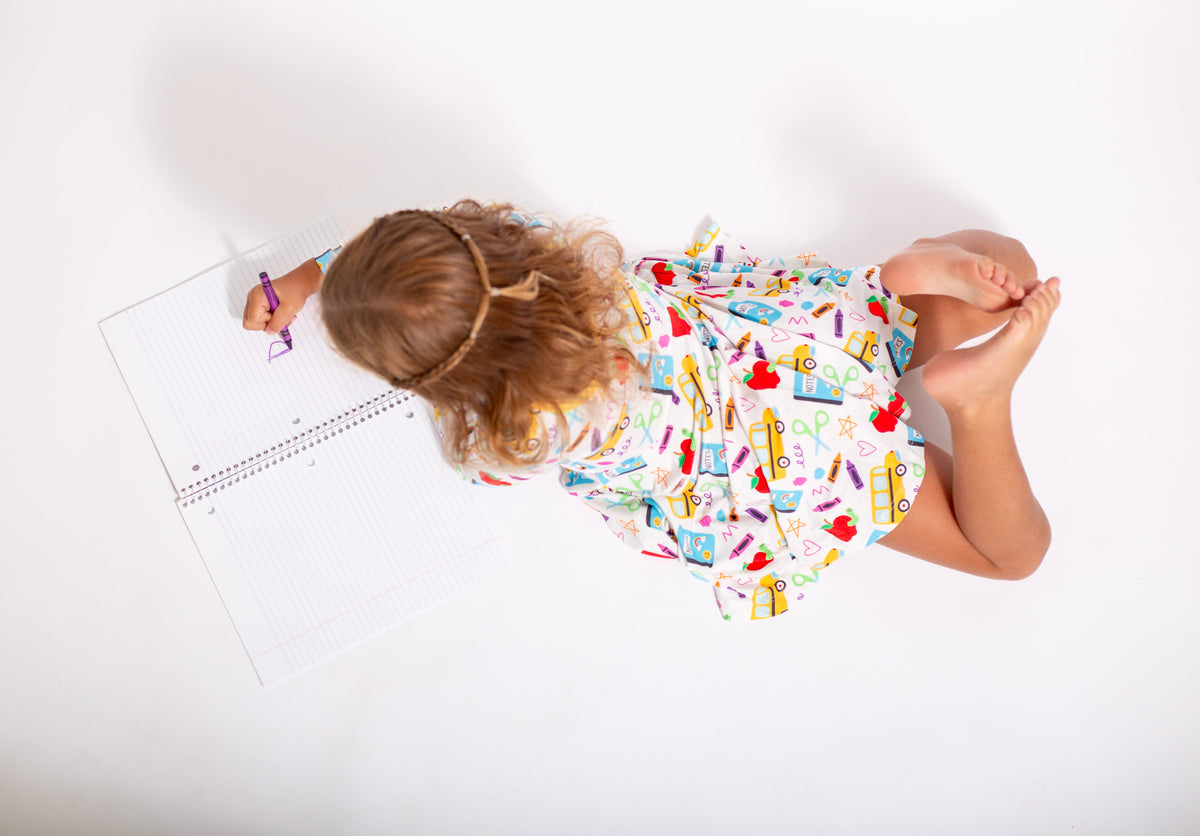 My First Day Of School Twirl Dress | Girls Back To School