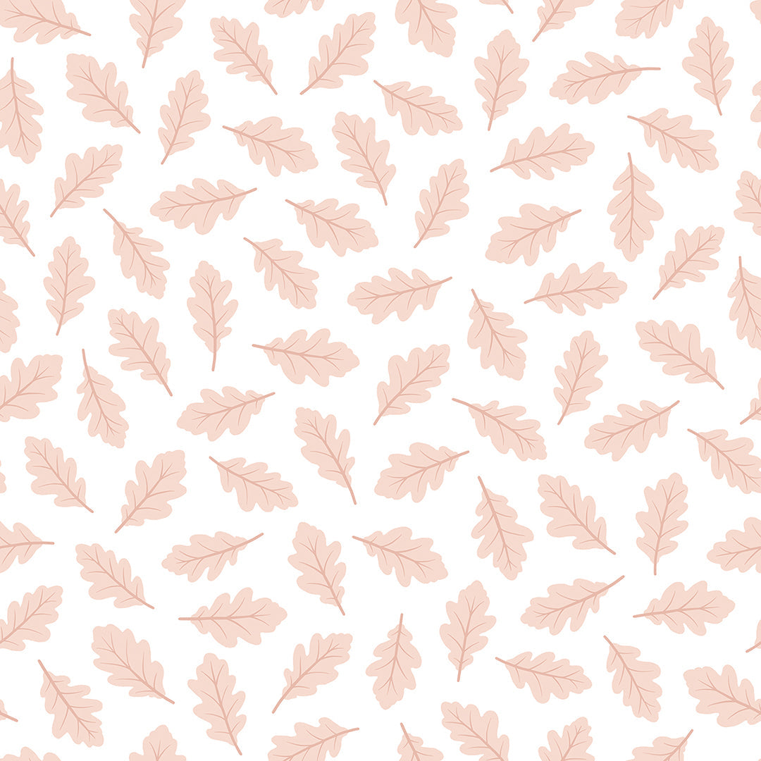 Jöro - Wallpaper Sample, Oak Leaves (pink)