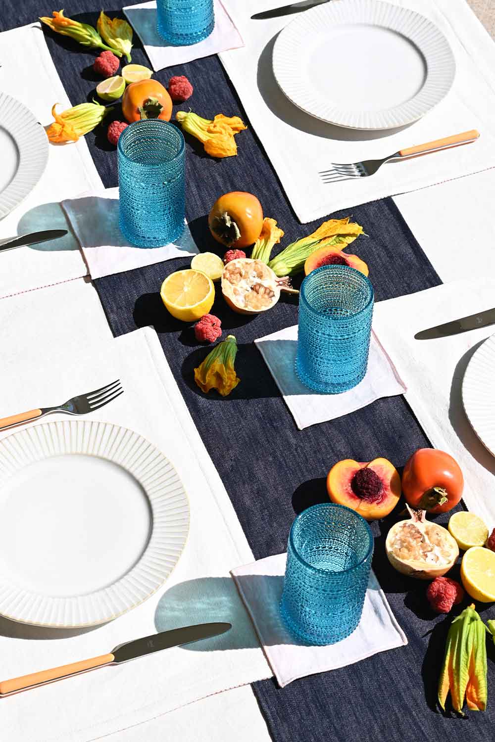 Dark Denim Table Runner