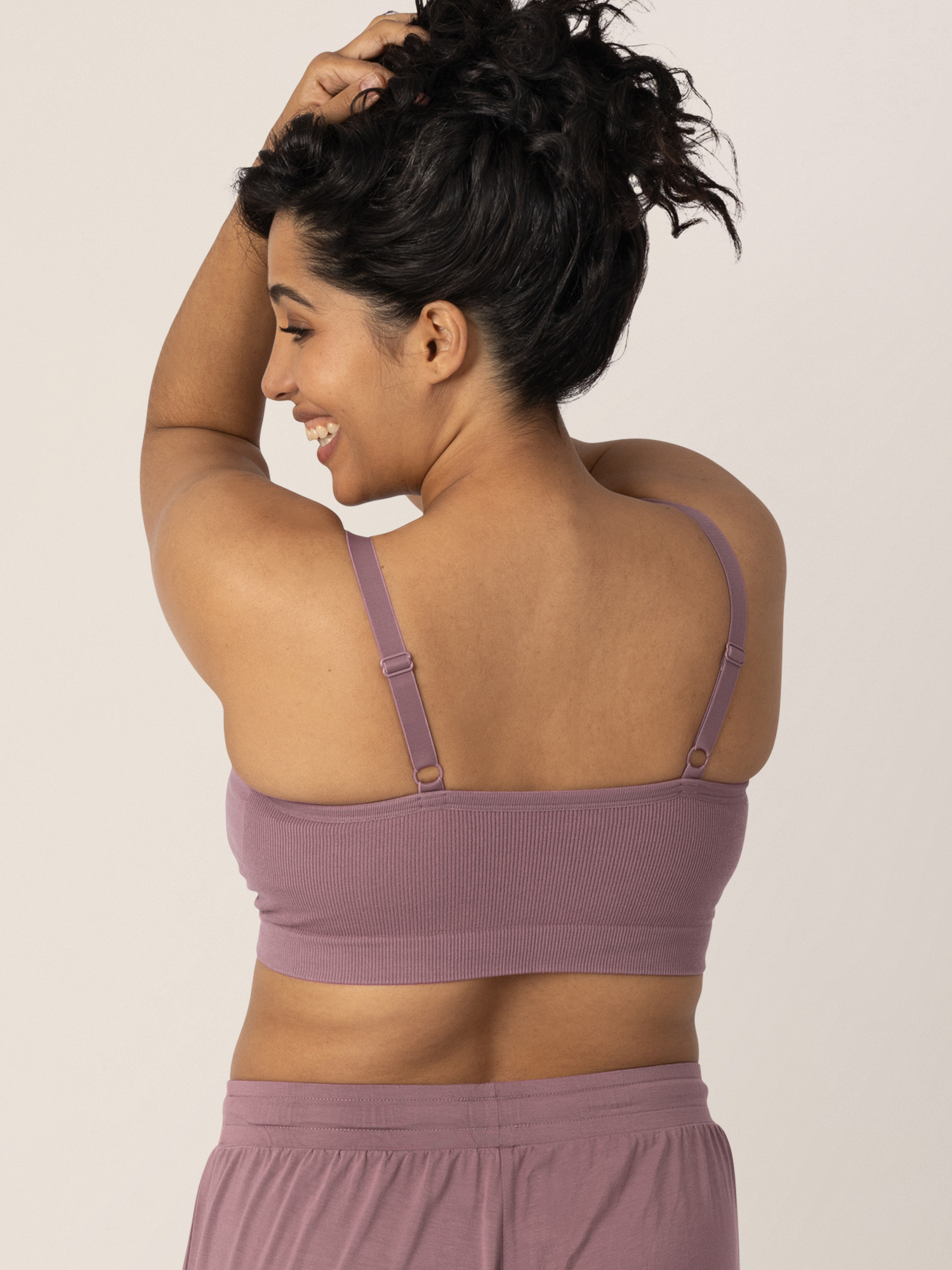 Sublime® Bamboo Hands-free Pumping Lounge & Sleep Bra | Twilight