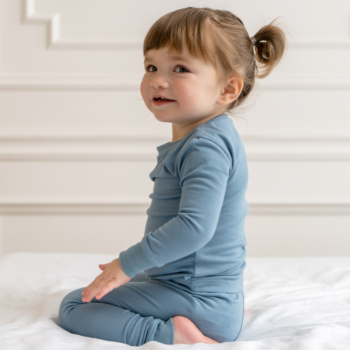 Toddler/kids Bamboo Pajamas - Ocean Blue