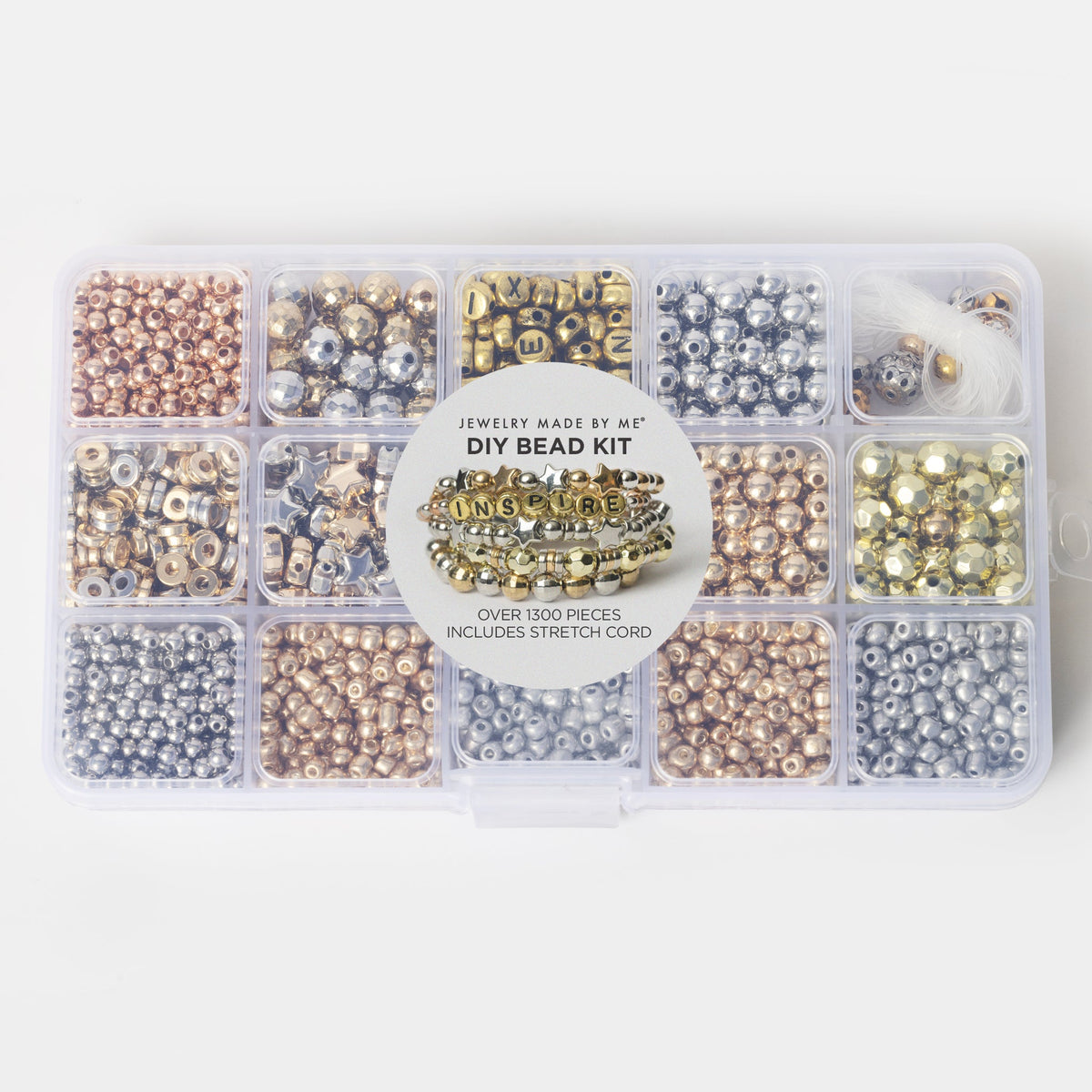 Metallic Mix Gold Letters Diy Bead Box