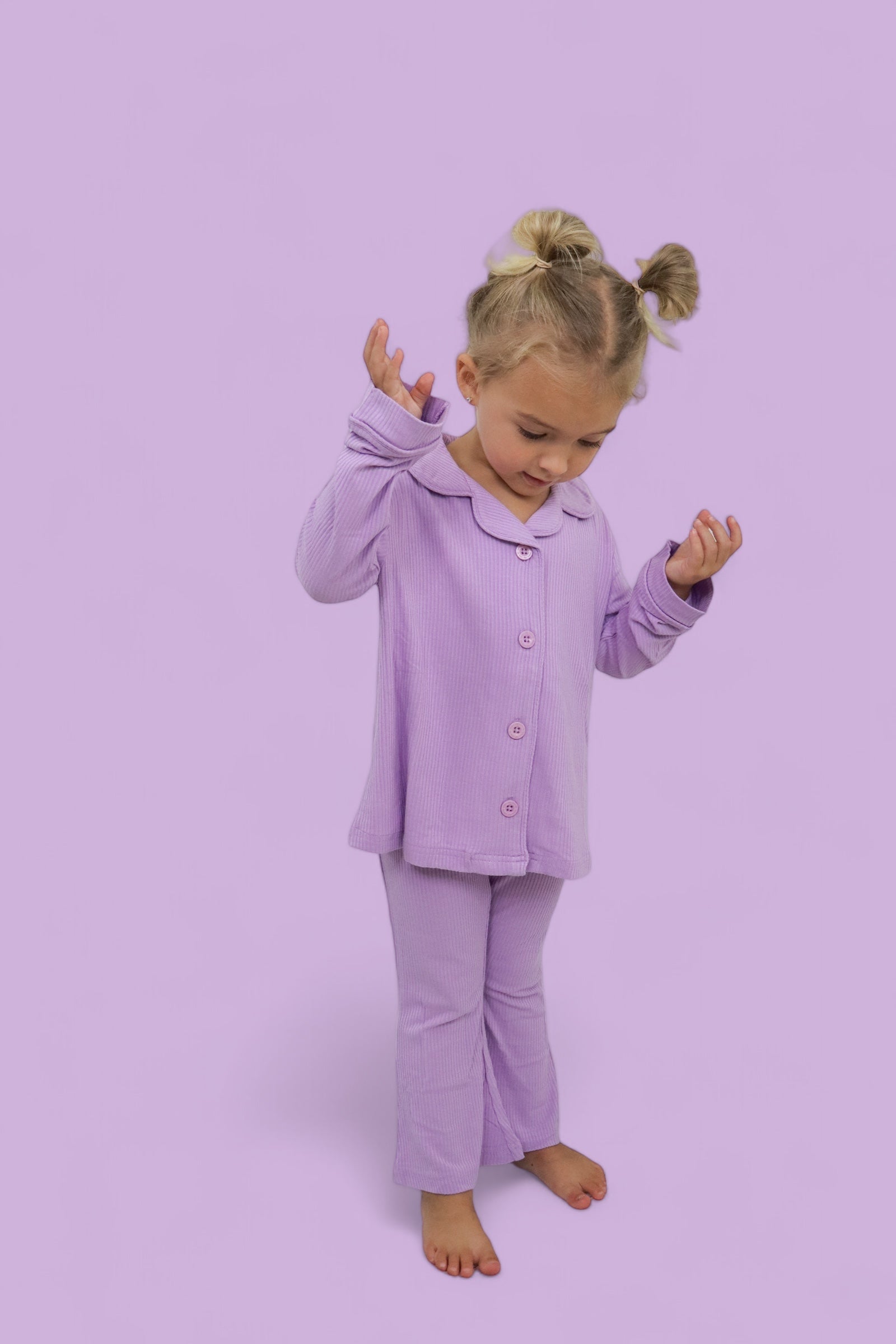 Amethyst Rib Dream Girl's Flare Set