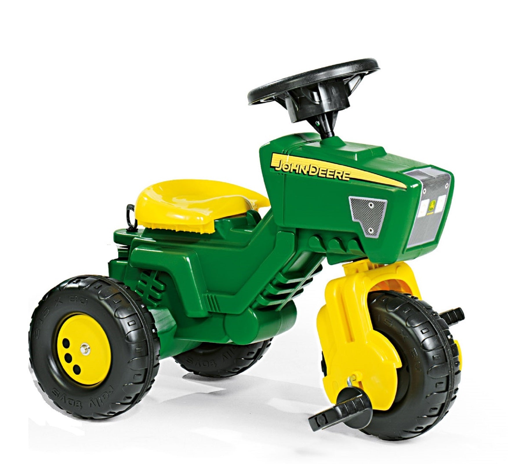 John Deere 3-wheeled Pedal Tractor With Trailer