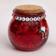 Christmas Woodland Gnome Diy Jar Letter Bead Jar Kit