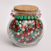 Believe In Miracles Christmas Teddy Letter Bead Diy Jar