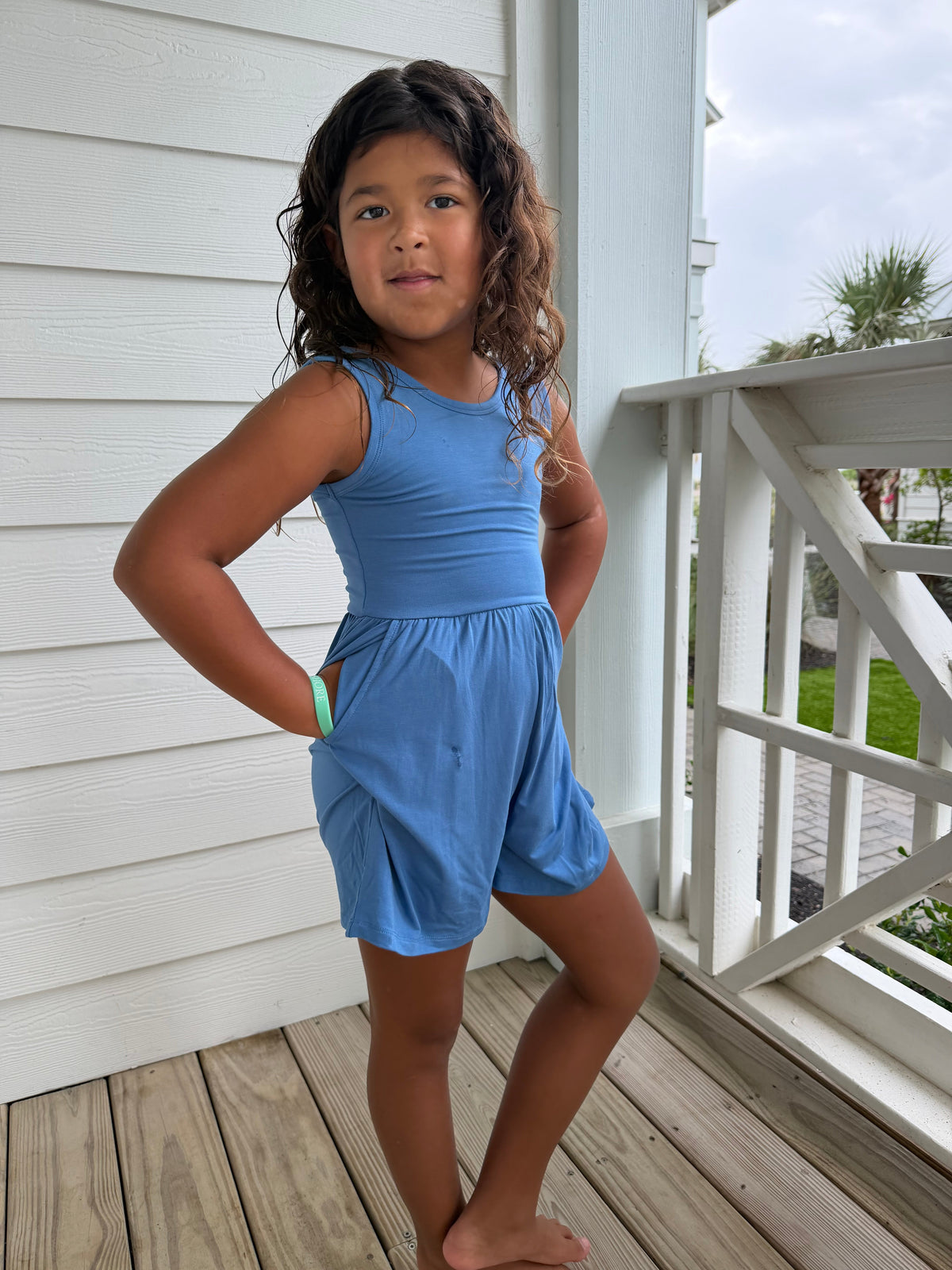 Blueberry Tank Shorty Romper