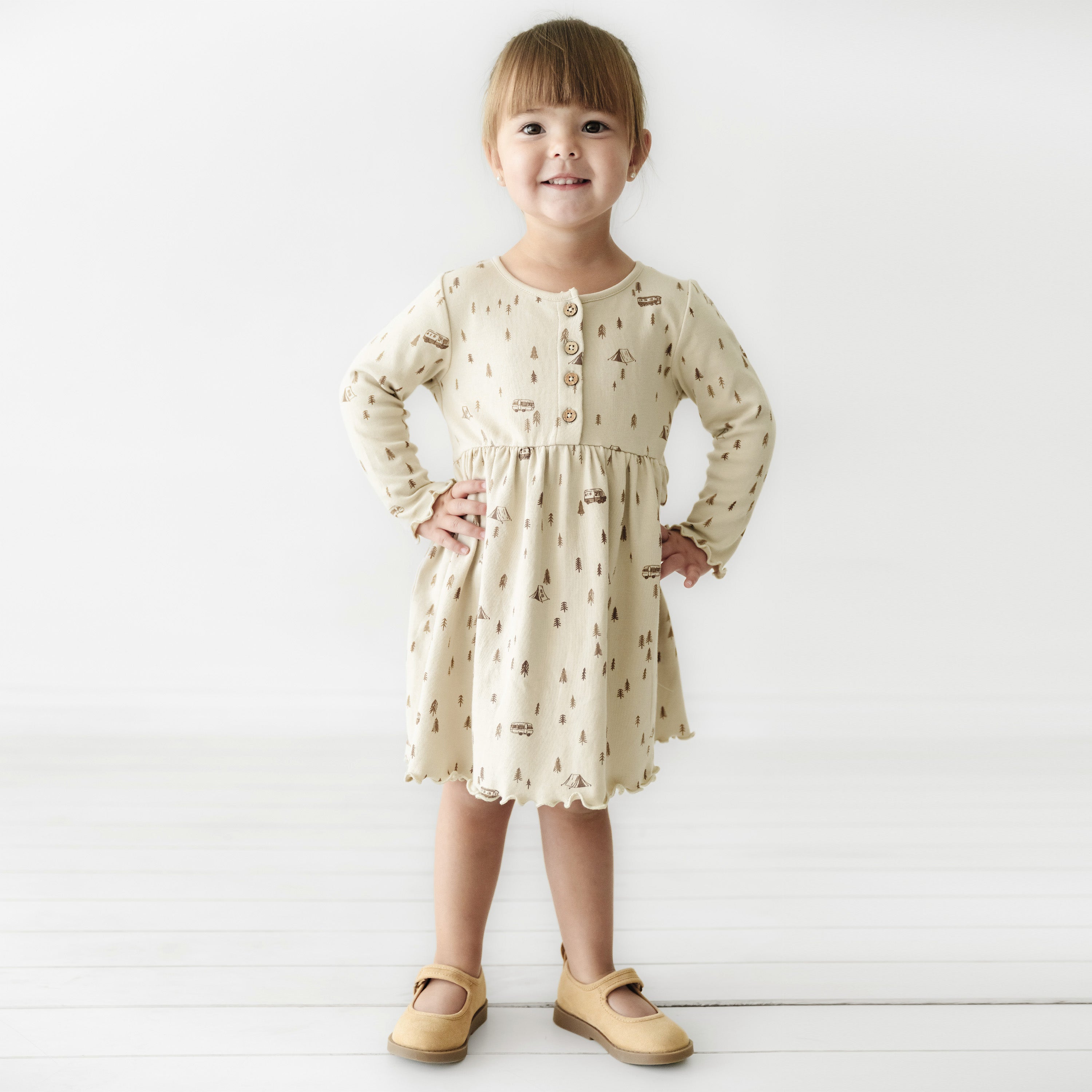 Organic Long Sleeve Twirl Dress - Camplife