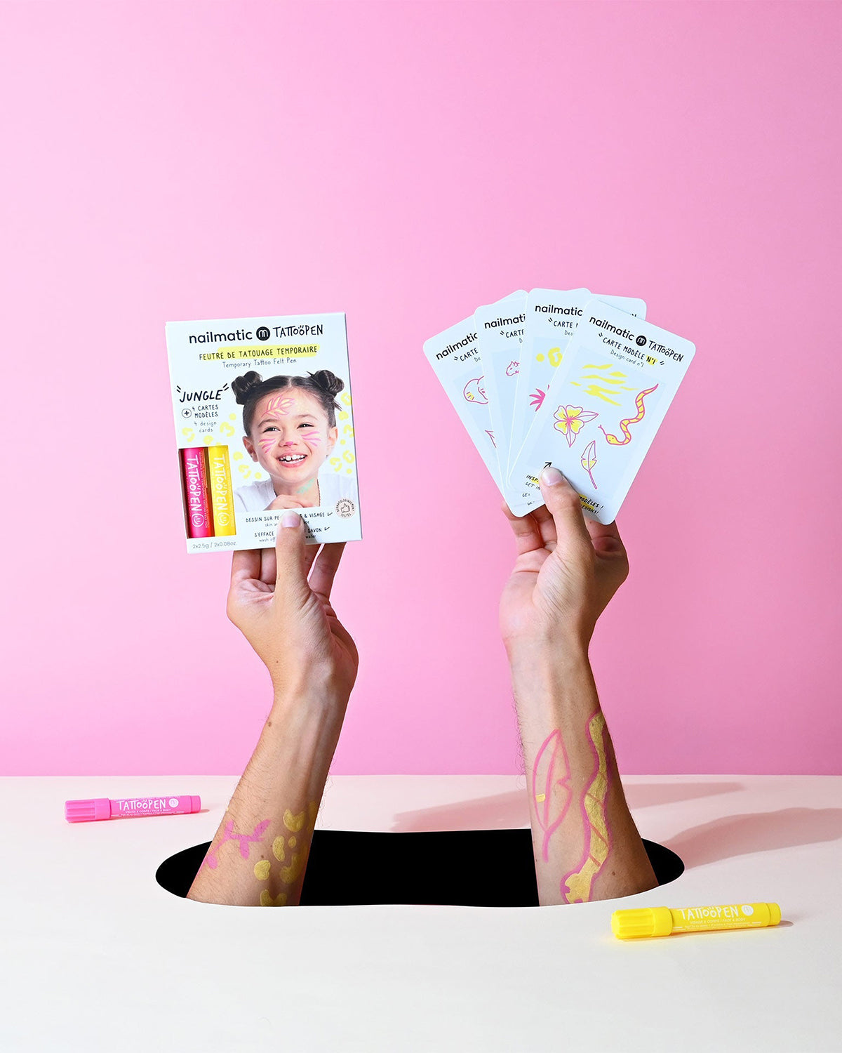 Tattoo Pen Set For Kids Jungle
