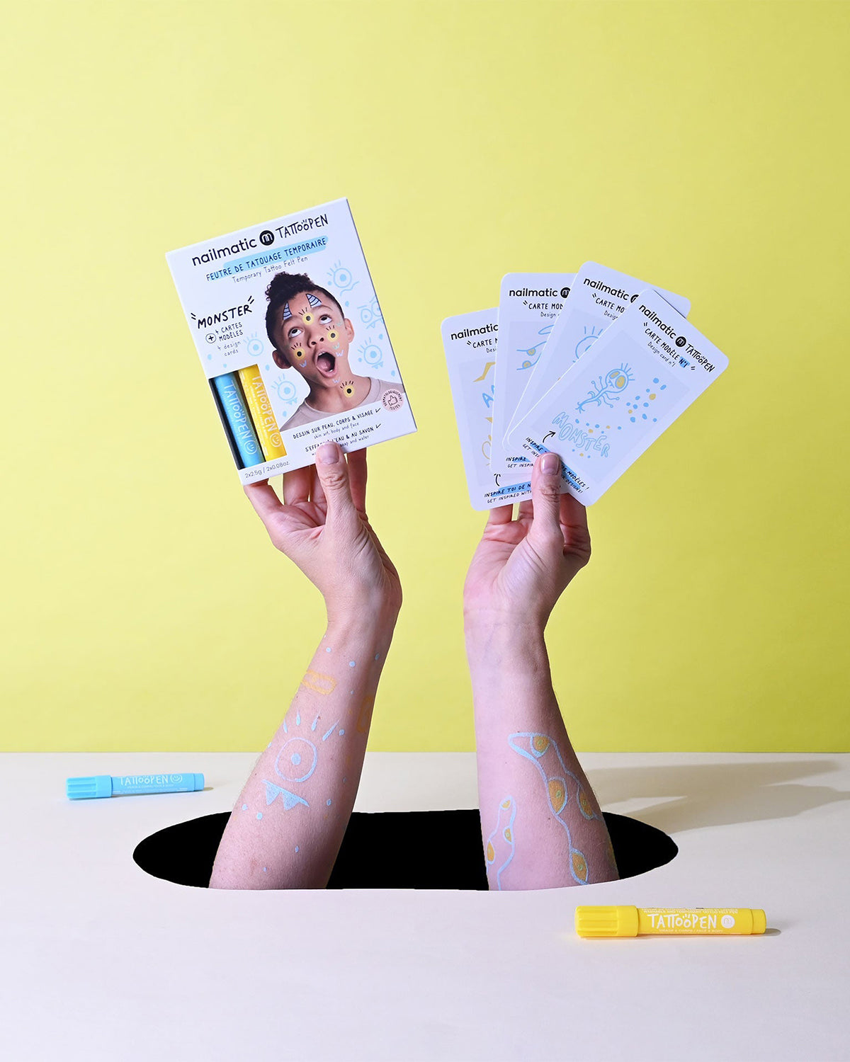 Tattoo Pen Set For Kids Monster