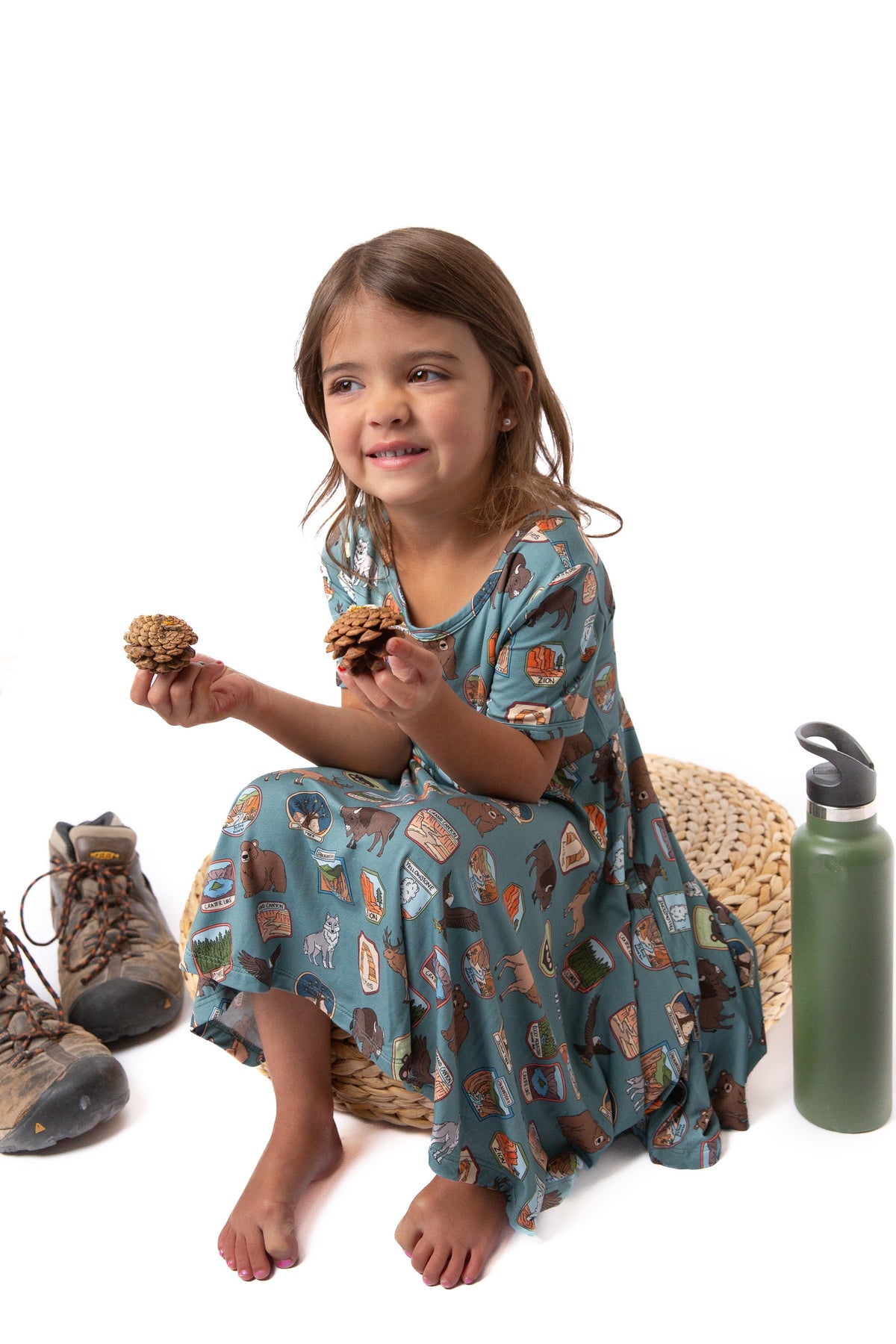 My First National Parks Adventure Girls Dress | Nature Print Dress Sizes 2-6