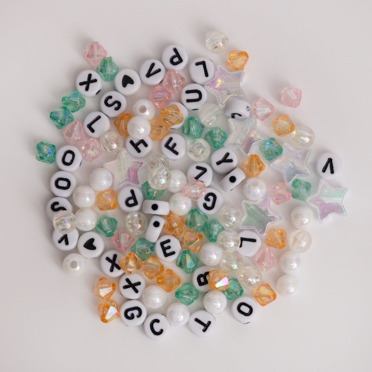 Faith Letter Bead Custom Word Jewelry Diy Jar