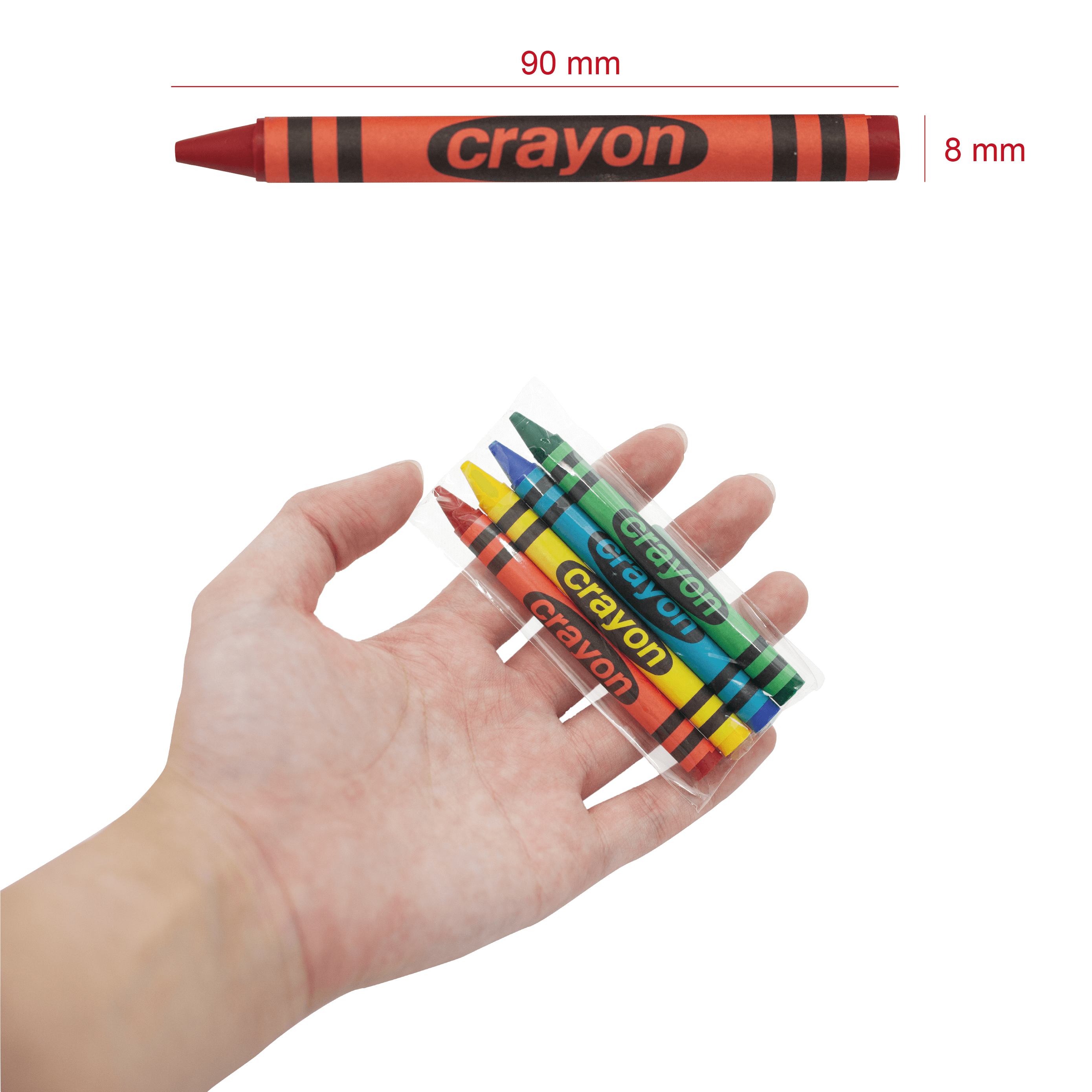 4-color Crayon Sets – 400 Packs (1,600 Crayons),  Bulk, Non-toxic