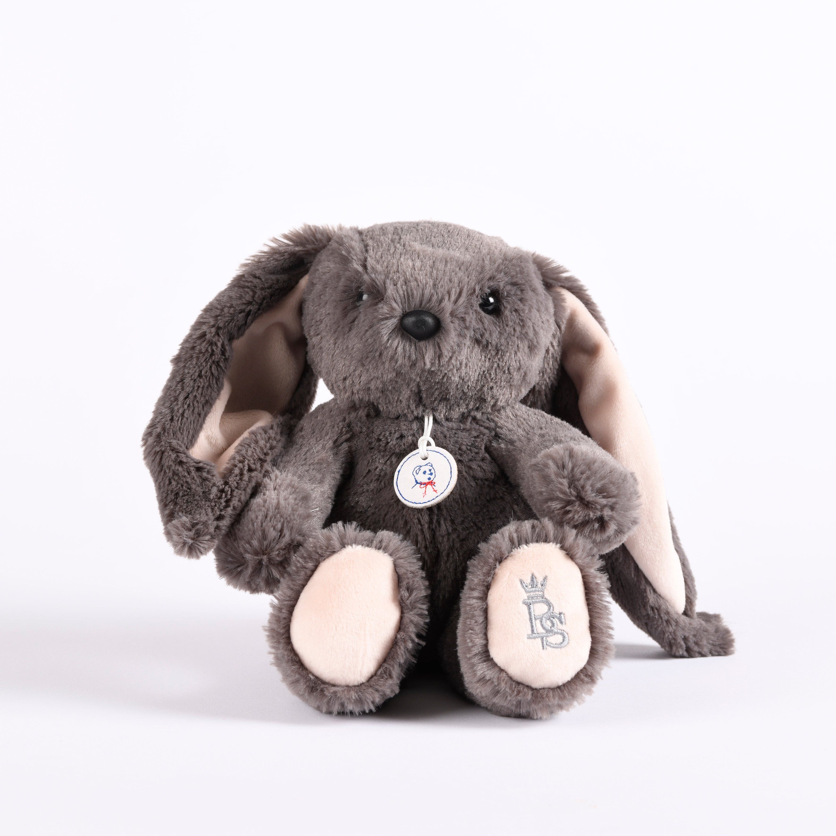 Lapinou | Grey Plush Bunny Toy (20cm) - Made In France