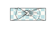 Beach Blue Mouse Checker - Headband