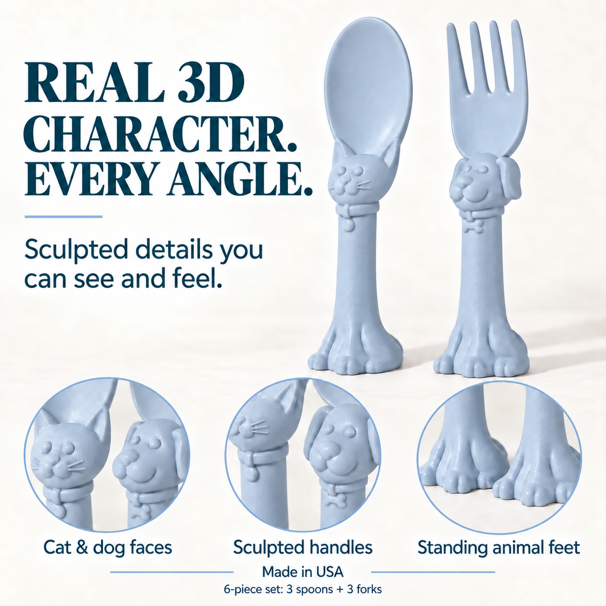 Spoon La La Toddler Utensils — 6-pack