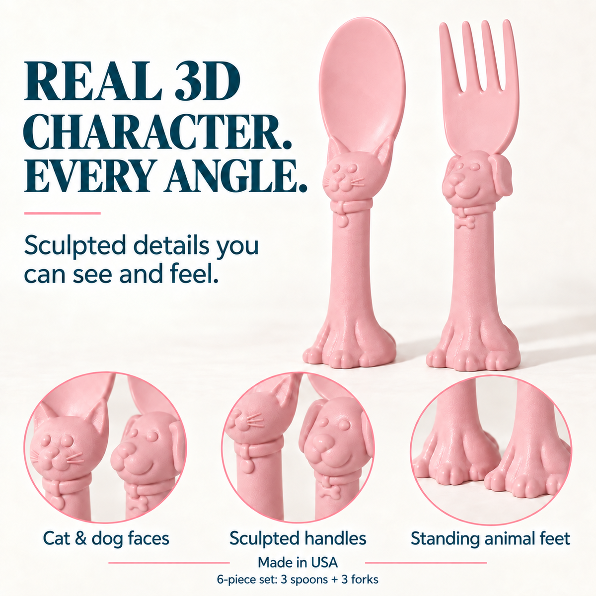Spoon La La Toddler Utensils — 6-pack