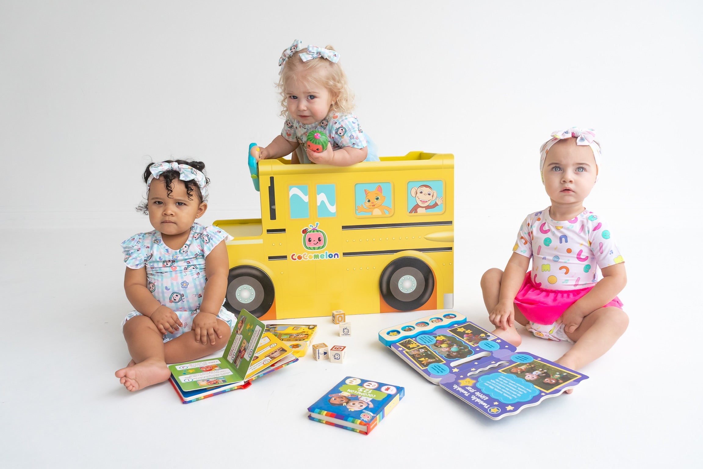 Cocomelon X Dream Big Little Co Springtime Melon Dream Tutu Short Sleeve Bodysuit Dress