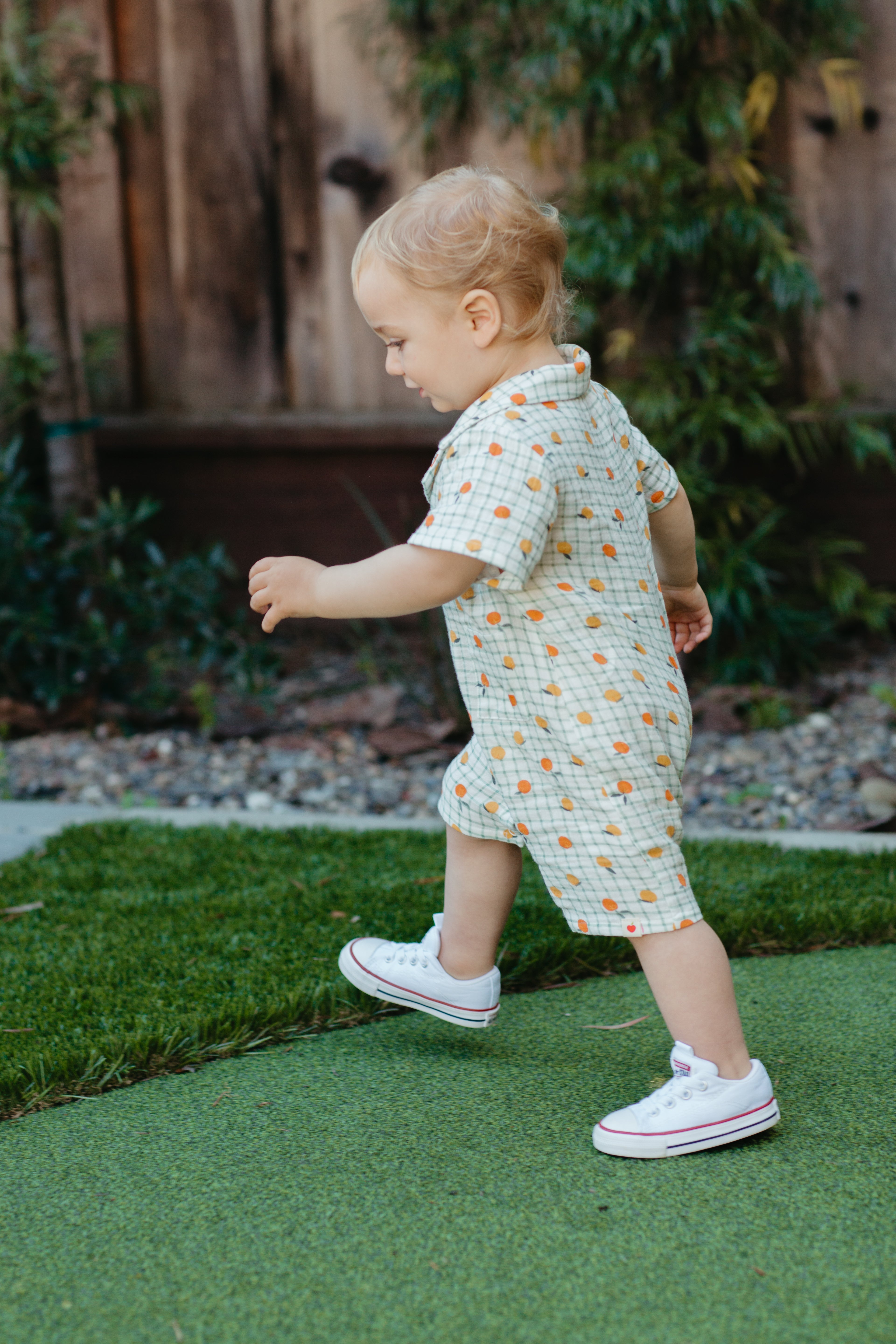 Muslin Cabana Romper - Gingham Grove