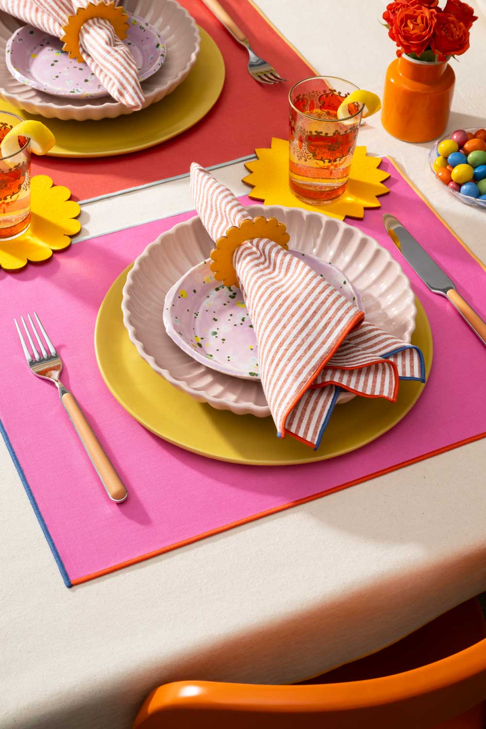 Carnival Stripe Napkins | Set Of 4