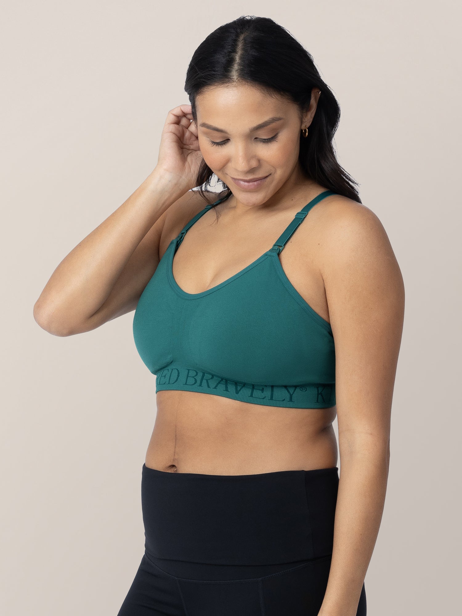 Sublime® Hands-free Pumping & Nursing Sports Bra | Teal