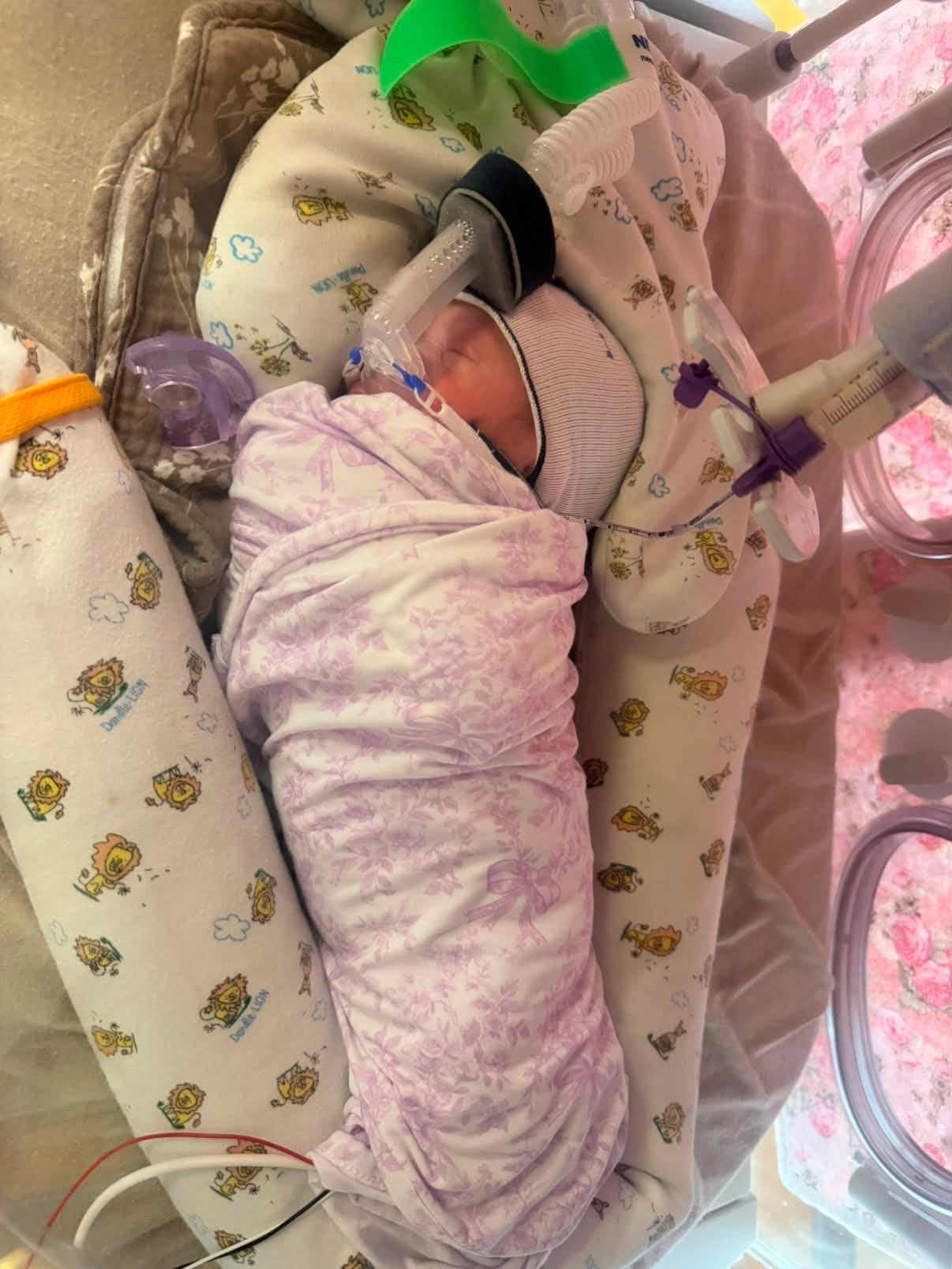 Bows & Blooms Swaddle Blanket