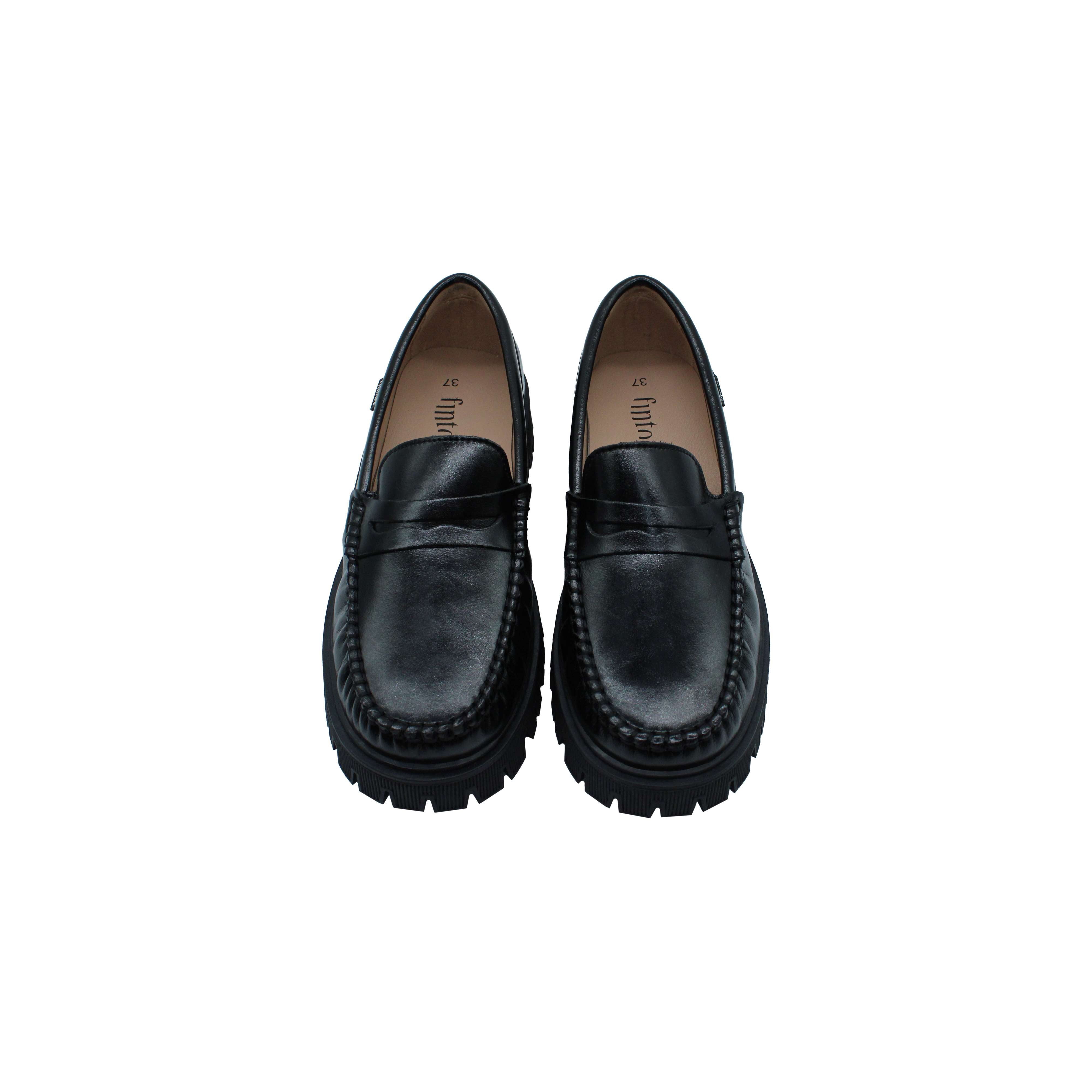 Black Waxed Leather