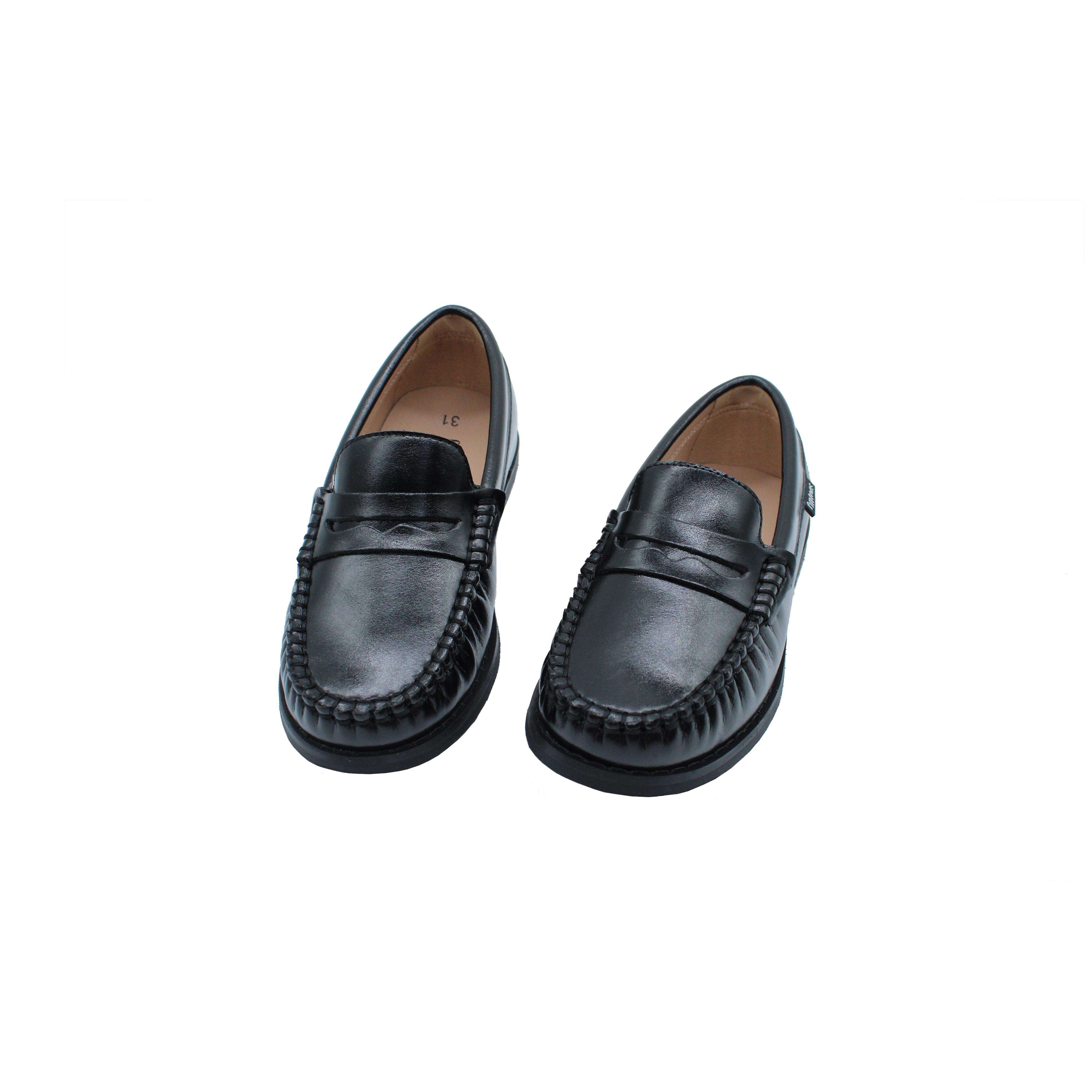 Black Waxed Leather