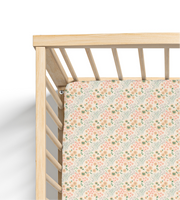 Jersey Knit Polyester Crib Sheet In Wildflower Meadow