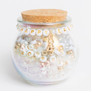 Gold Bunny Charm Easter Bunny Metallic Gold And Pearl Diy Jar