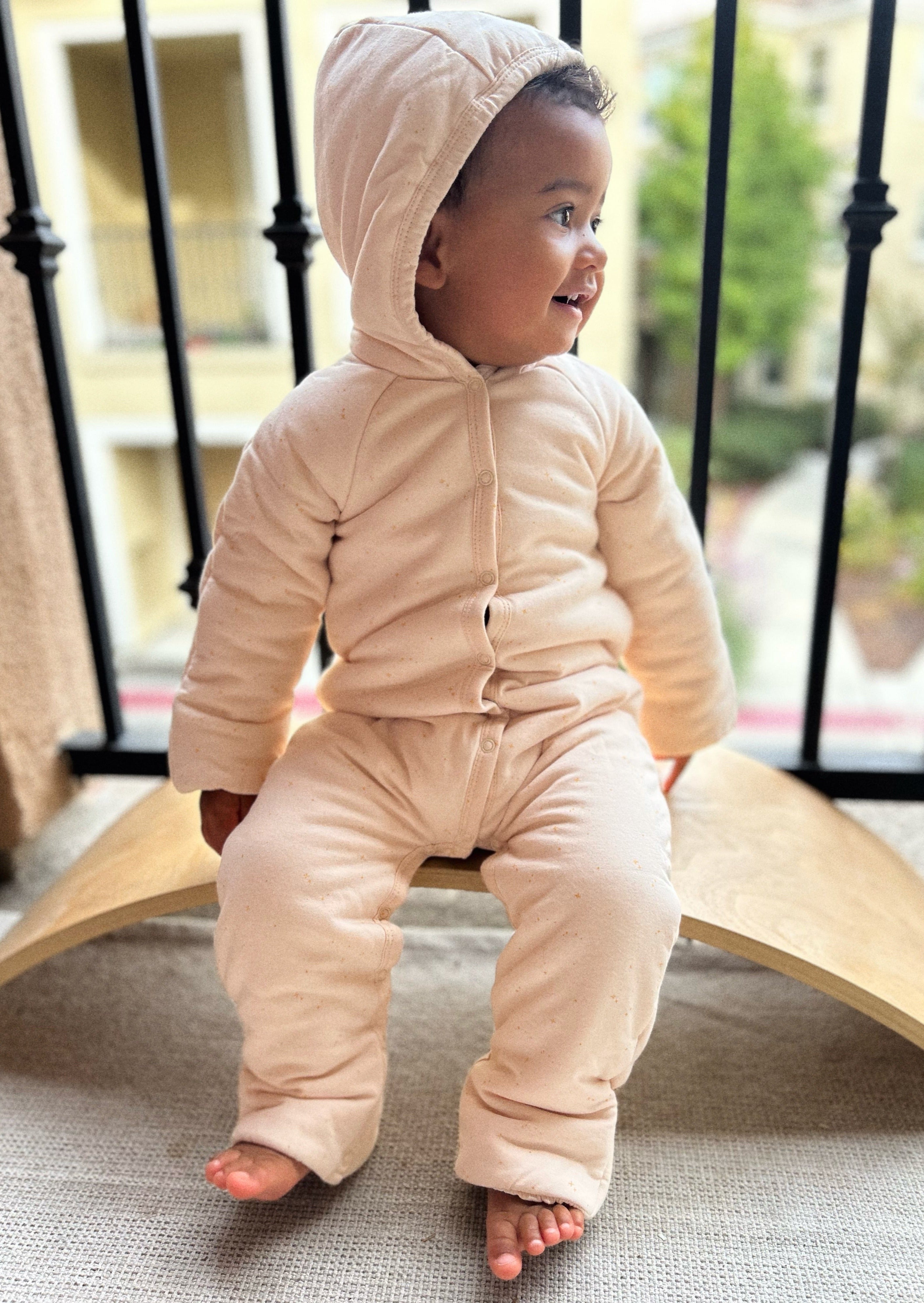 Étoile | Organic Cotton Plush Onesie | Blush