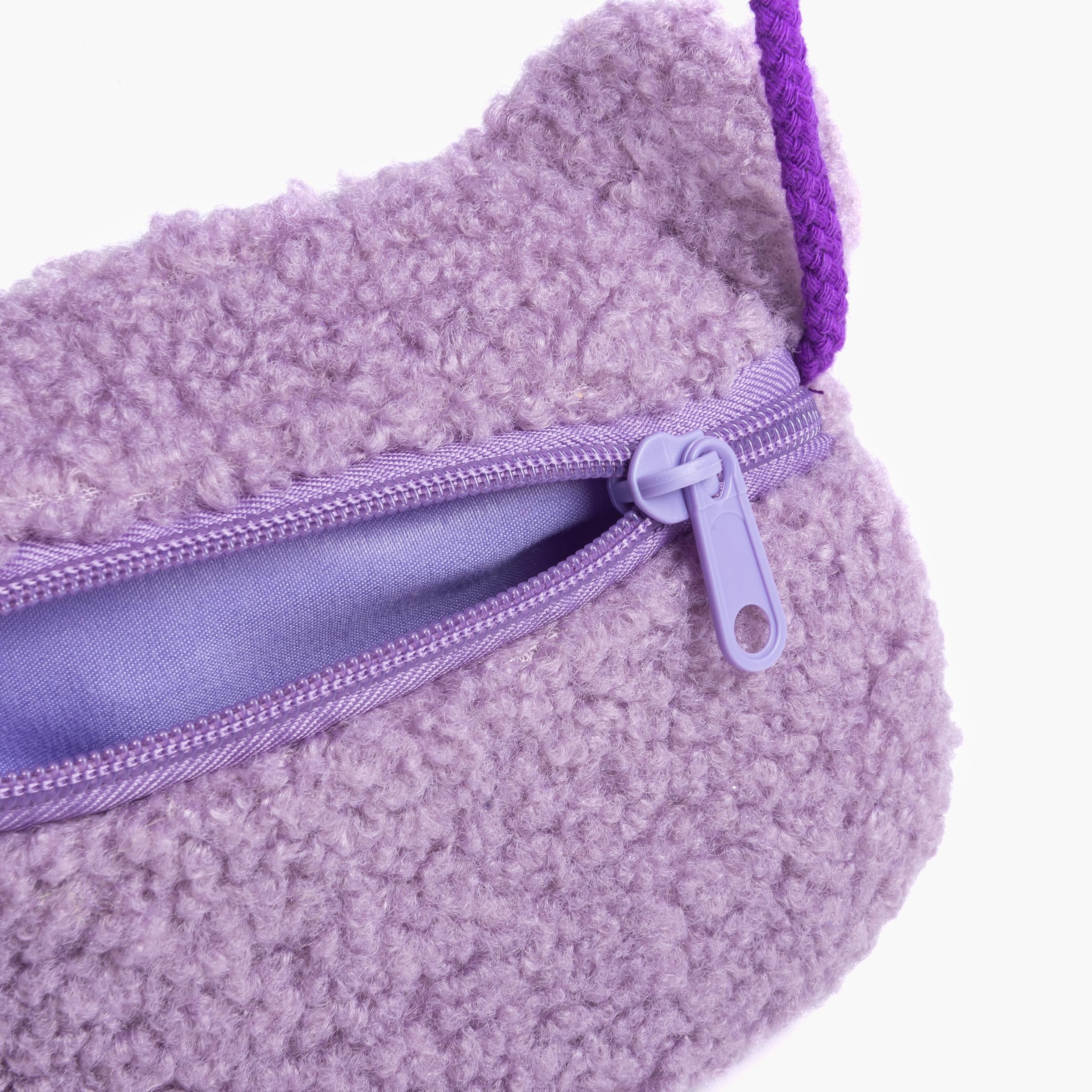 Plush Teddy Bear Crossbody Bag For Little Girls, Toddlers (3-8y)