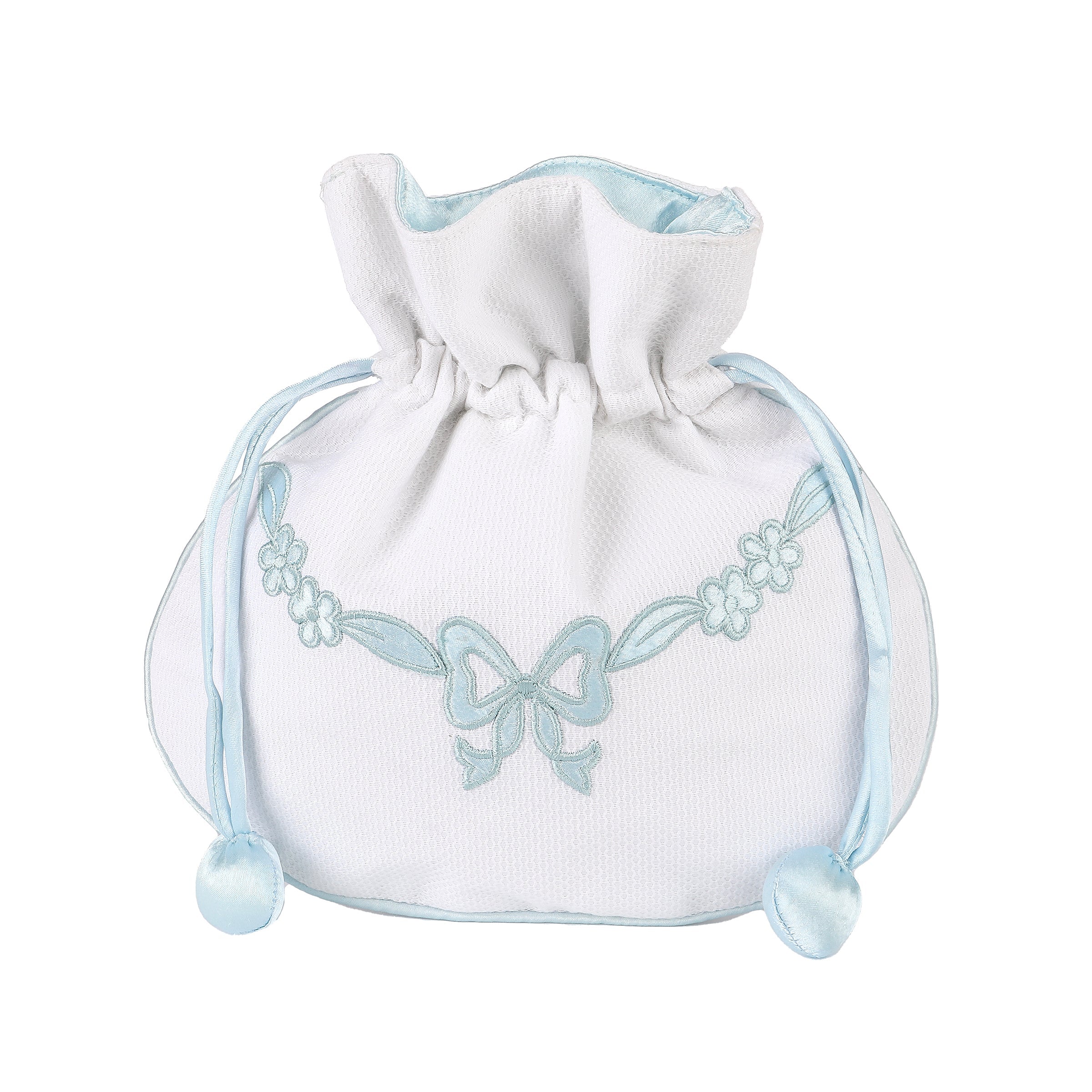 Floral Bow Jewelry Pouch