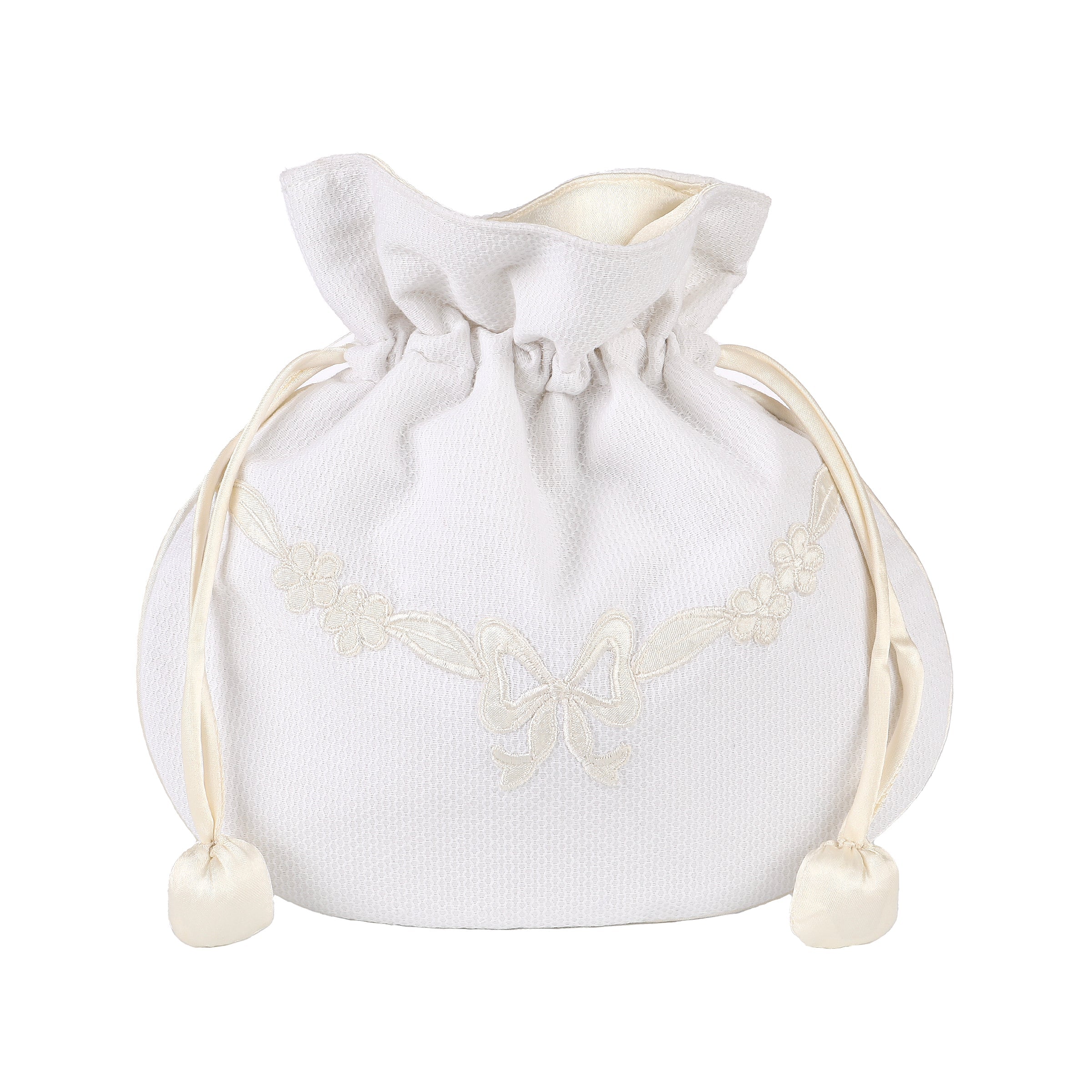 Floral Bow Jewelry Pouch