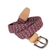 Boys Stretchy Cord Braided Leather Belt - Children's Age (4-7 Y) (8-14y)