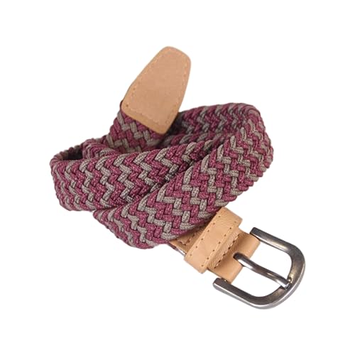Boys Stretchy Cord Braided Leather Belt - Children's Age (4-7 Y) (8-14y)