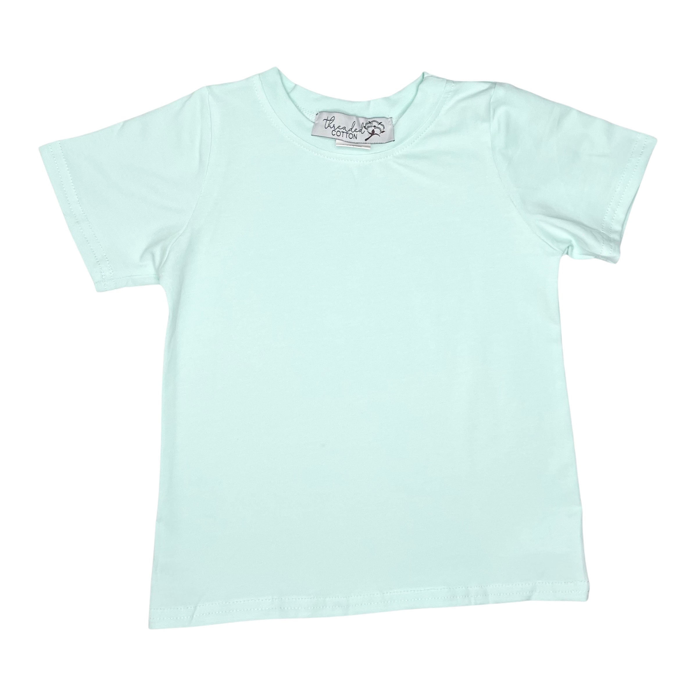 Threaded Cotton Boy Short Sleeve Shirt (95% Cotton/spandex)