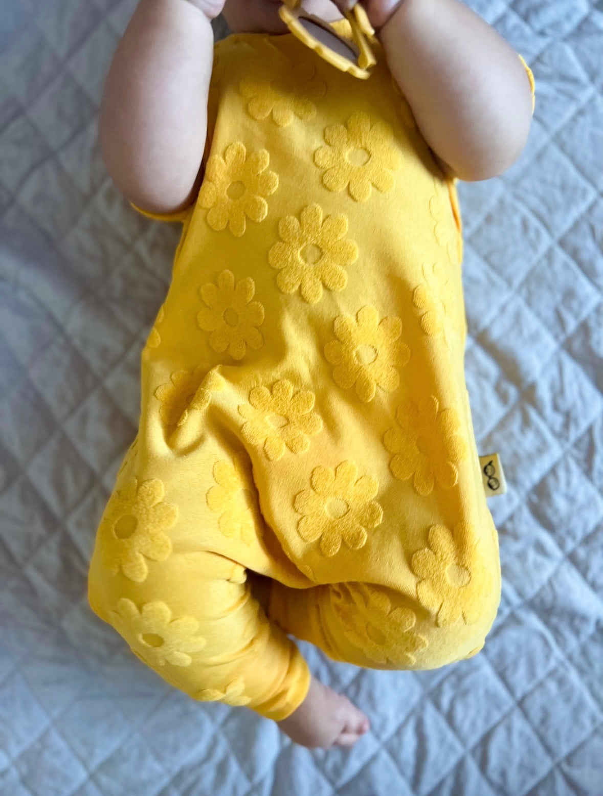 Groovy Bloom Textured Harem Rompers