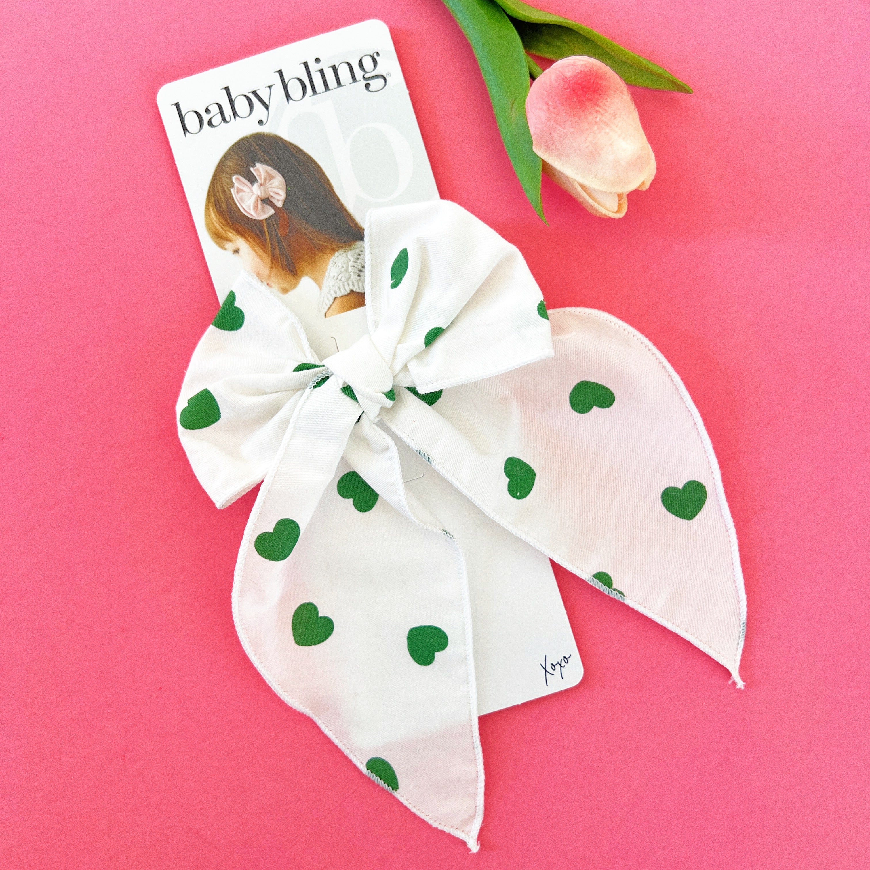 Pointed Big Belle Clip: Lucky Heart