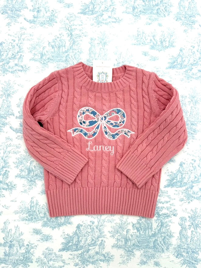 Customized Bow Sweater
